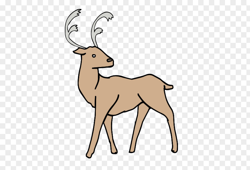 Reindeer Elk Antelope Wildlife Clip Art PNG