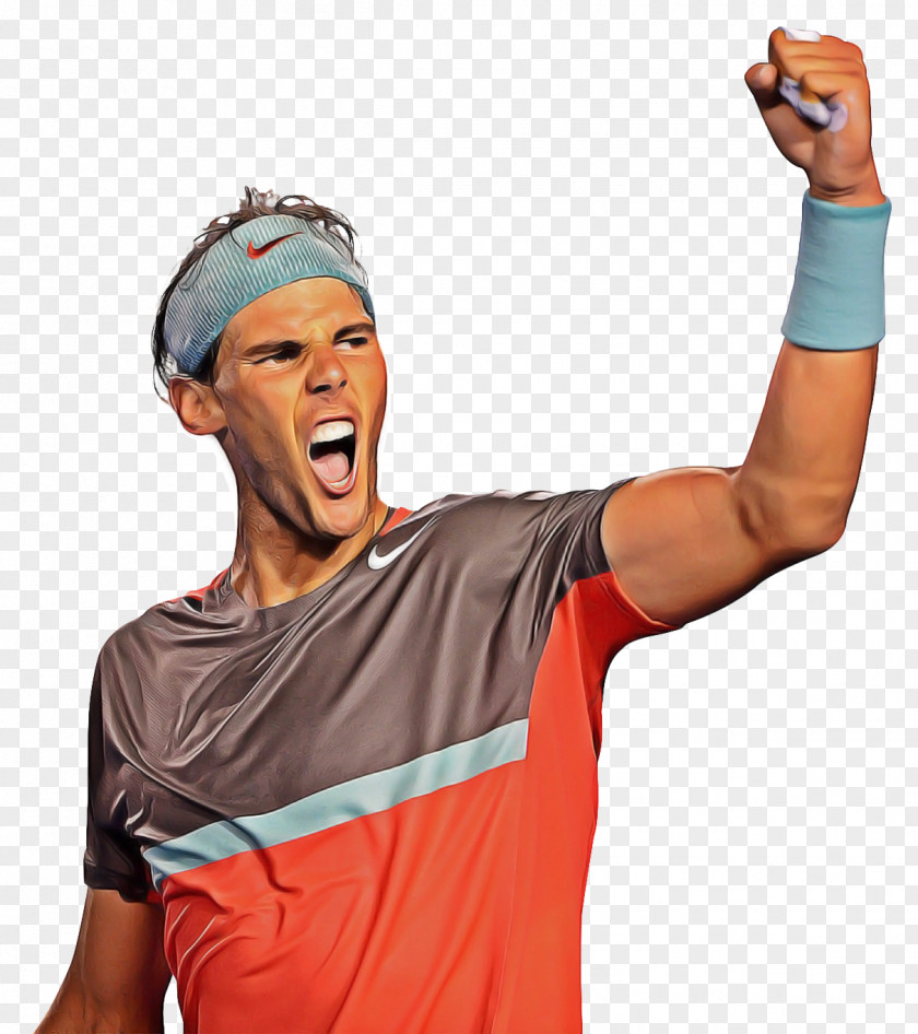 Cheering Player Rafael Nadal Arm PNG