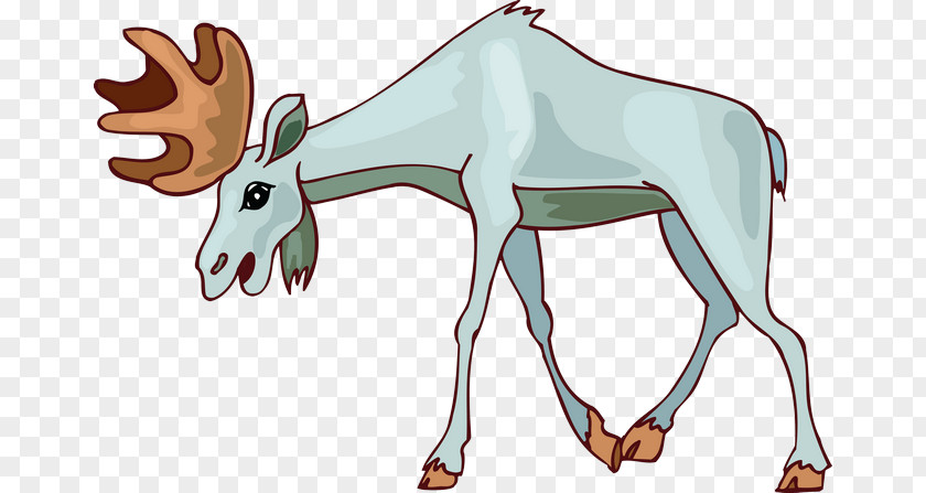 Reindeer Moose Goat Drawing Clip Art PNG
