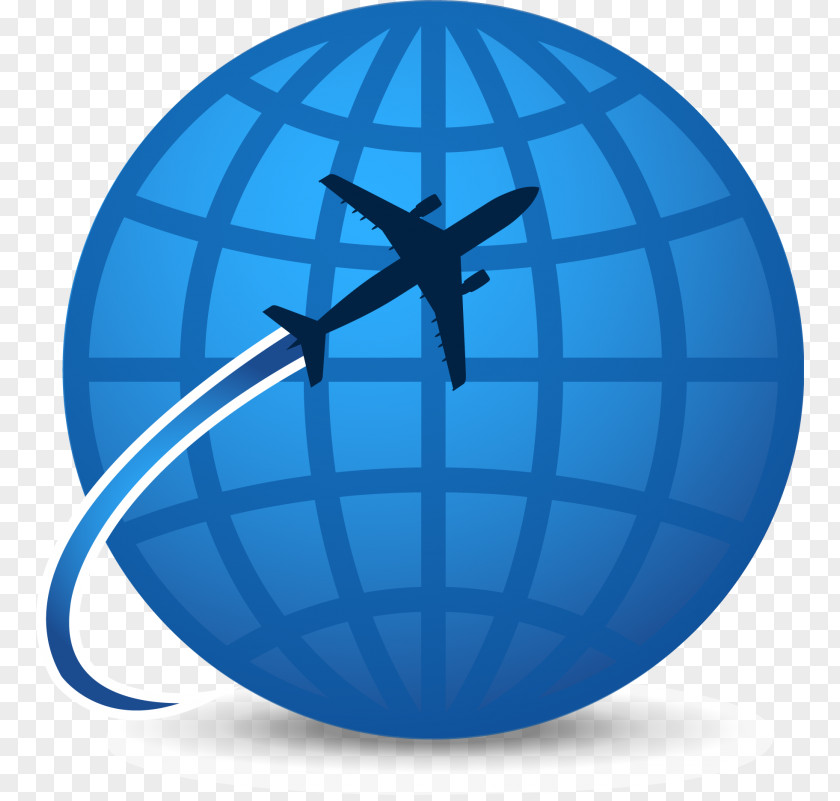 Sphere Electric Blue Travel Background PNG