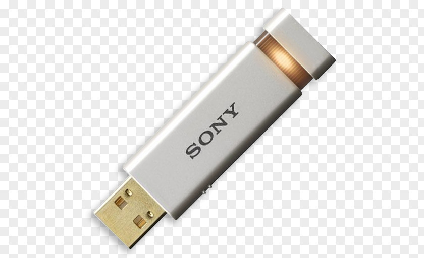 White SONY's USB Flash Drive 3.0 Sony PNG