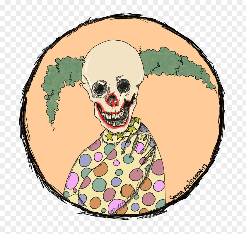 Clown Illustrations Skull Clip Art PNG