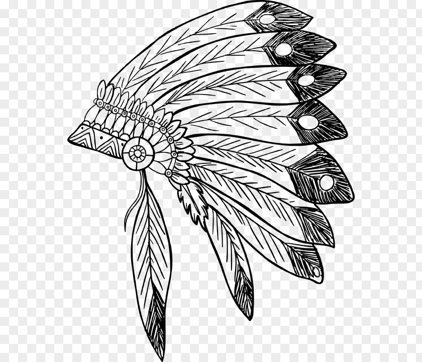 Feather Drawing Coloring War Bonnet Clip Art American Indian Wars Indigenous Peoples Of The Americas PNG