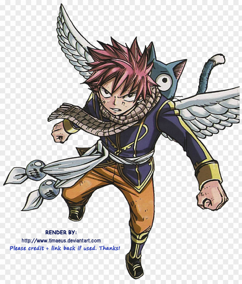 Happy Natsu Dragneel Fairy Tail Drawing Image PNG