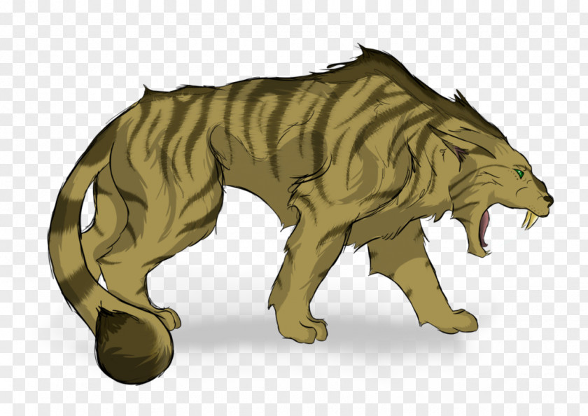 Roar Tiger Lion Cat Cougar Art PNG