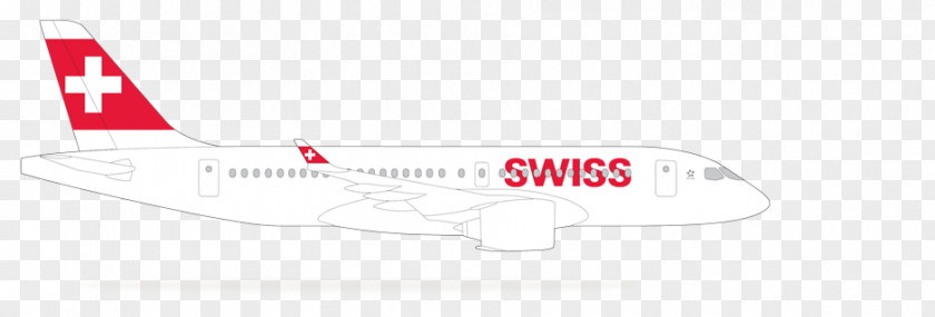 Special Collect Narrow-body Aircraft Airbus A220 Swiss International Air Lines CS100 PNG