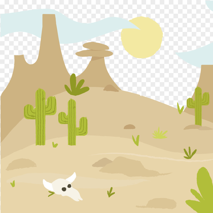 Vector Wild West Background Euclidean Skull PNG