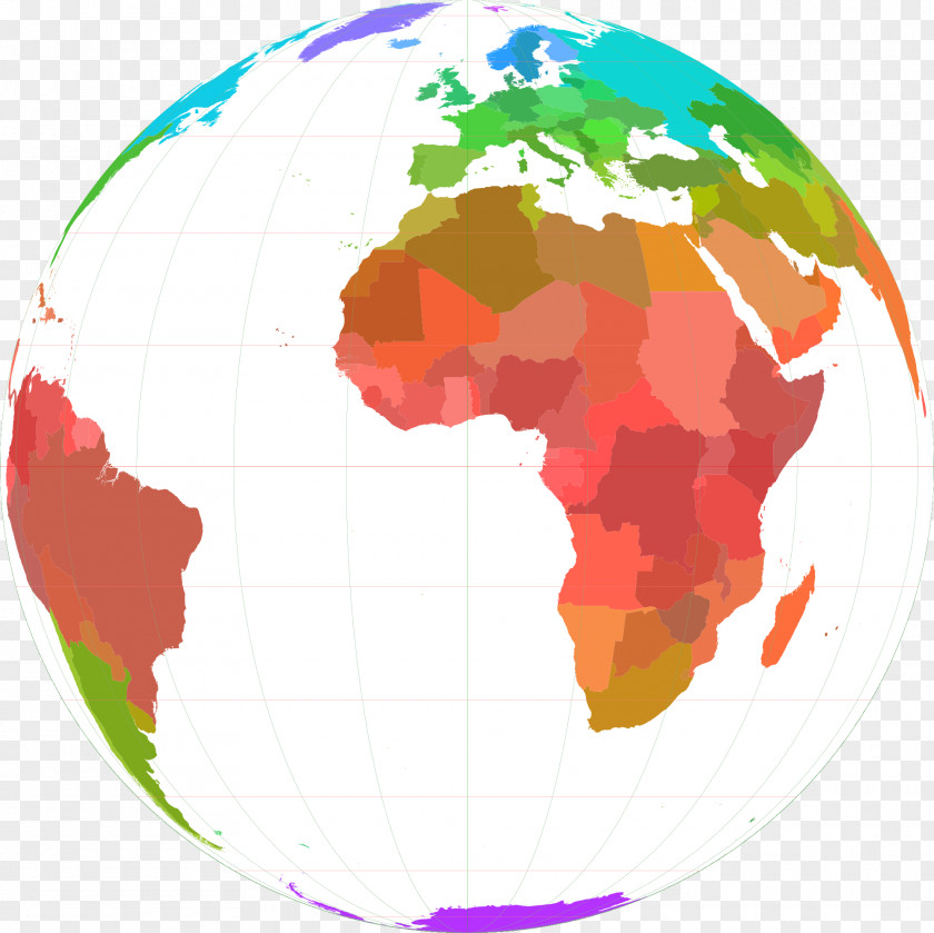 WORLD Globe Latitude Map Projection World PNG