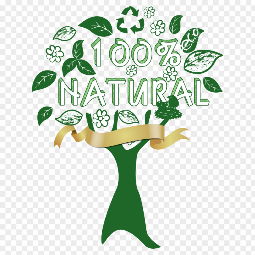Energy And Environmental Protection Tree Illustration PNG