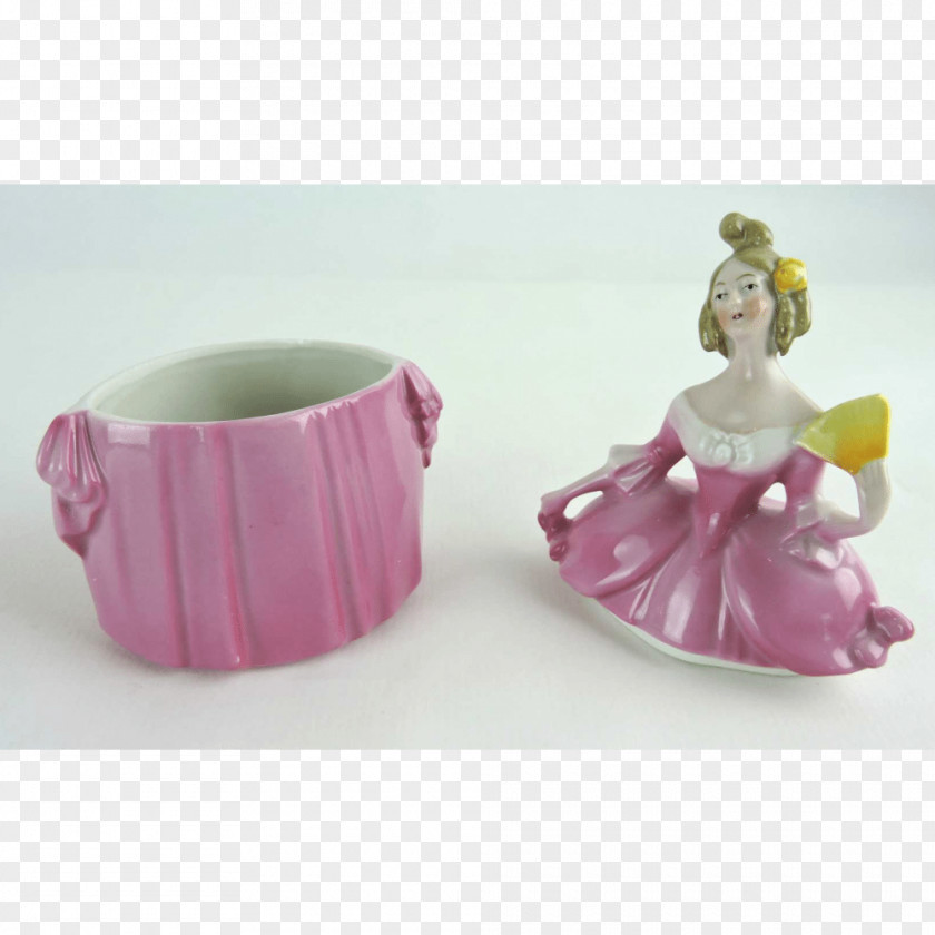 Hand-painted Woman Figurine Porcelain PNG