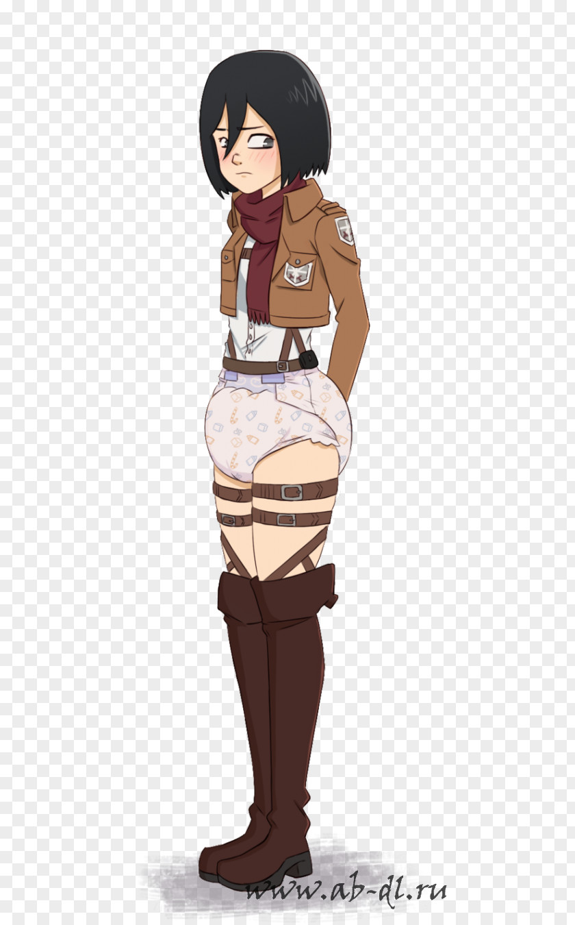 Mikasa Costume Design Cartoon Shoulder PNG
