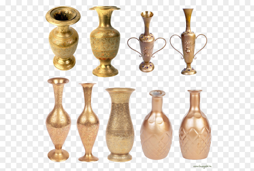 Vase Brass Clip Art PNG