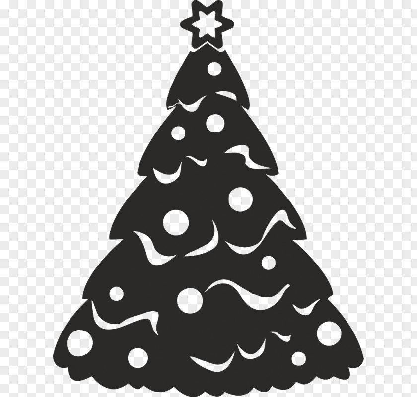 Christmas Tree Sticker Wall Decal PNG