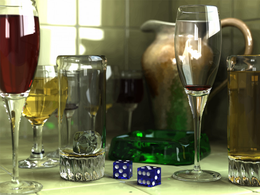 Glass POV-Ray Ray Tracing 3D Rendering Computer Graphics PNG