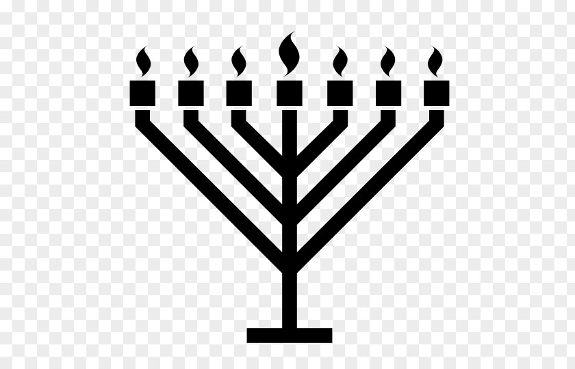 Judaism Celebration: Hanukkah Menorah PNG