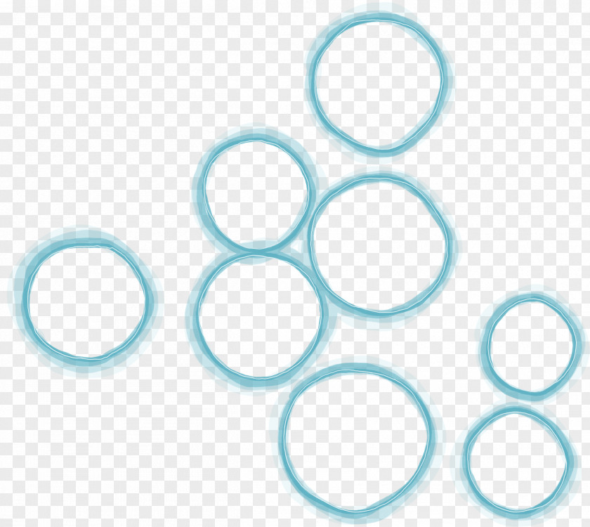 Pretty Green Ring Circle Pattern PNG