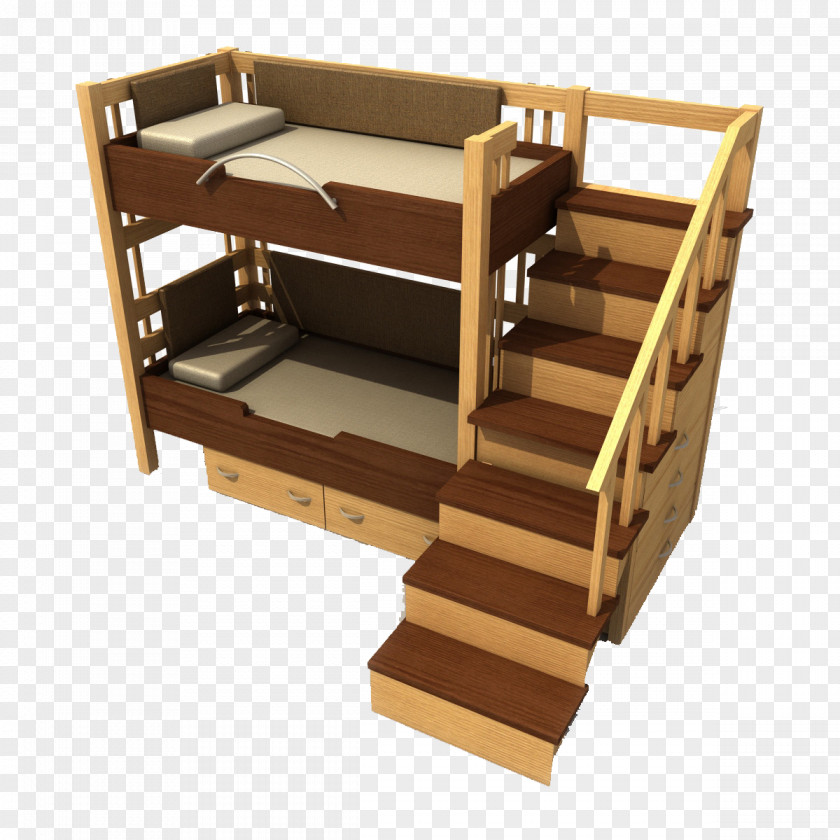 Two Color Dorm Bed Bunk Dormitory Mattress PNG