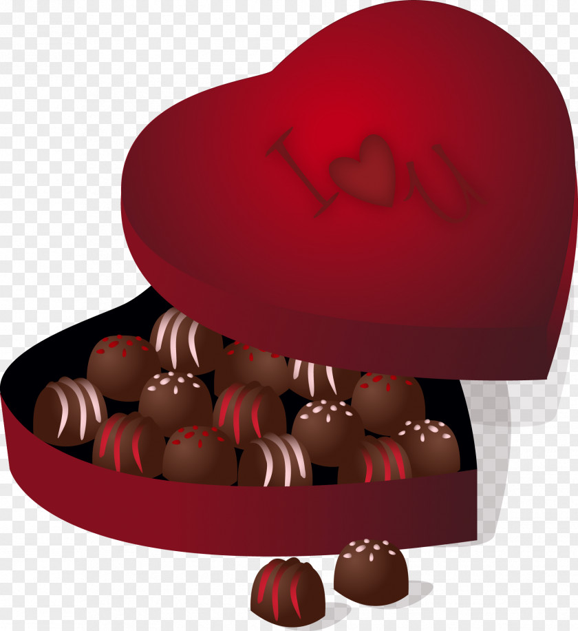 Vector Chocolate Box Truffle Praline Bar Valentine's Day PNG