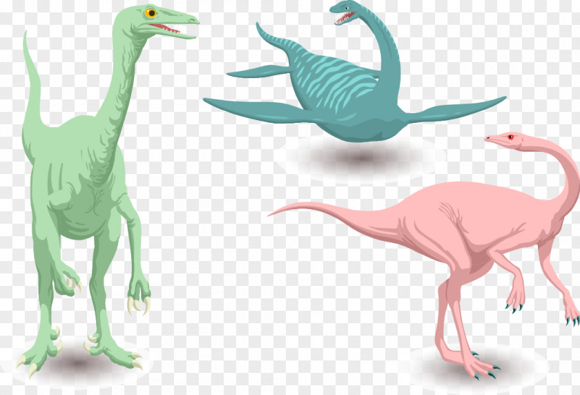 Vector Dinosaurs Velociraptor Tyrannosaurus Dinosaur PNG