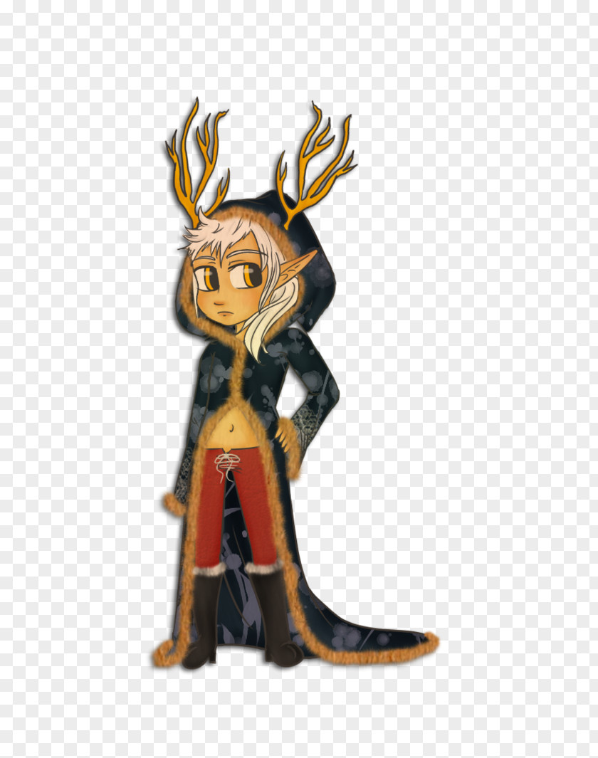 Allj Cartoon Reindeer Character Figurine Fiction PNG
