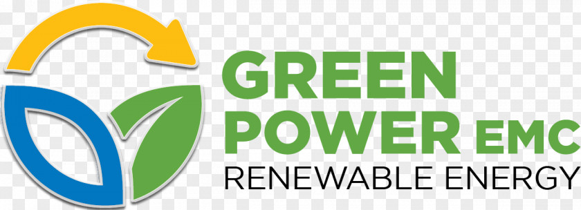 Alternative Energy GREEN POWER EMC Renewable Electricity Solar Power Logo PNG