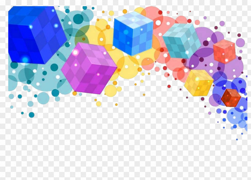 Cube Decoration Picture Material PNG