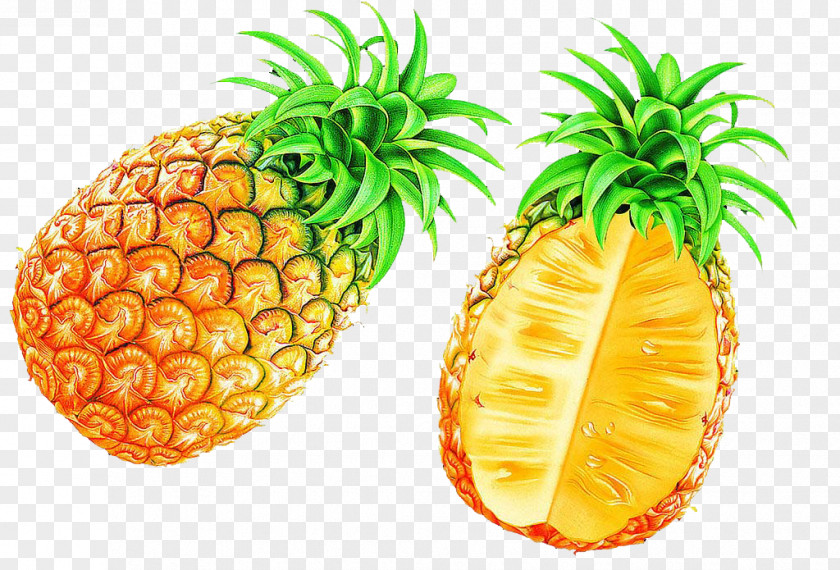 Cut Pineapple Juice Food Auglis Eating PNG