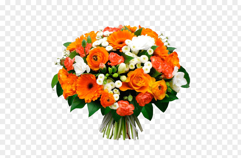 Flower Bouquet Transvaal Daisy Garden Roses Gift PNG