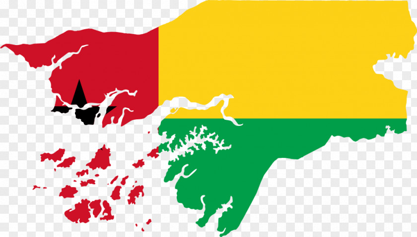 Under Vector Flag Of Guinea-Bissau PNG