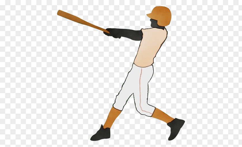 Baseball Bat Player Equipment Solid Swing+hit PNG