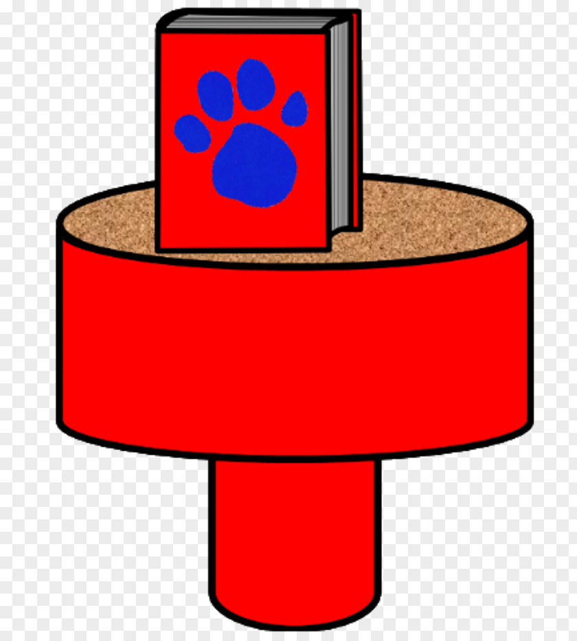 Blue's Clues Side Table Drawer Book Clip Art PNG
