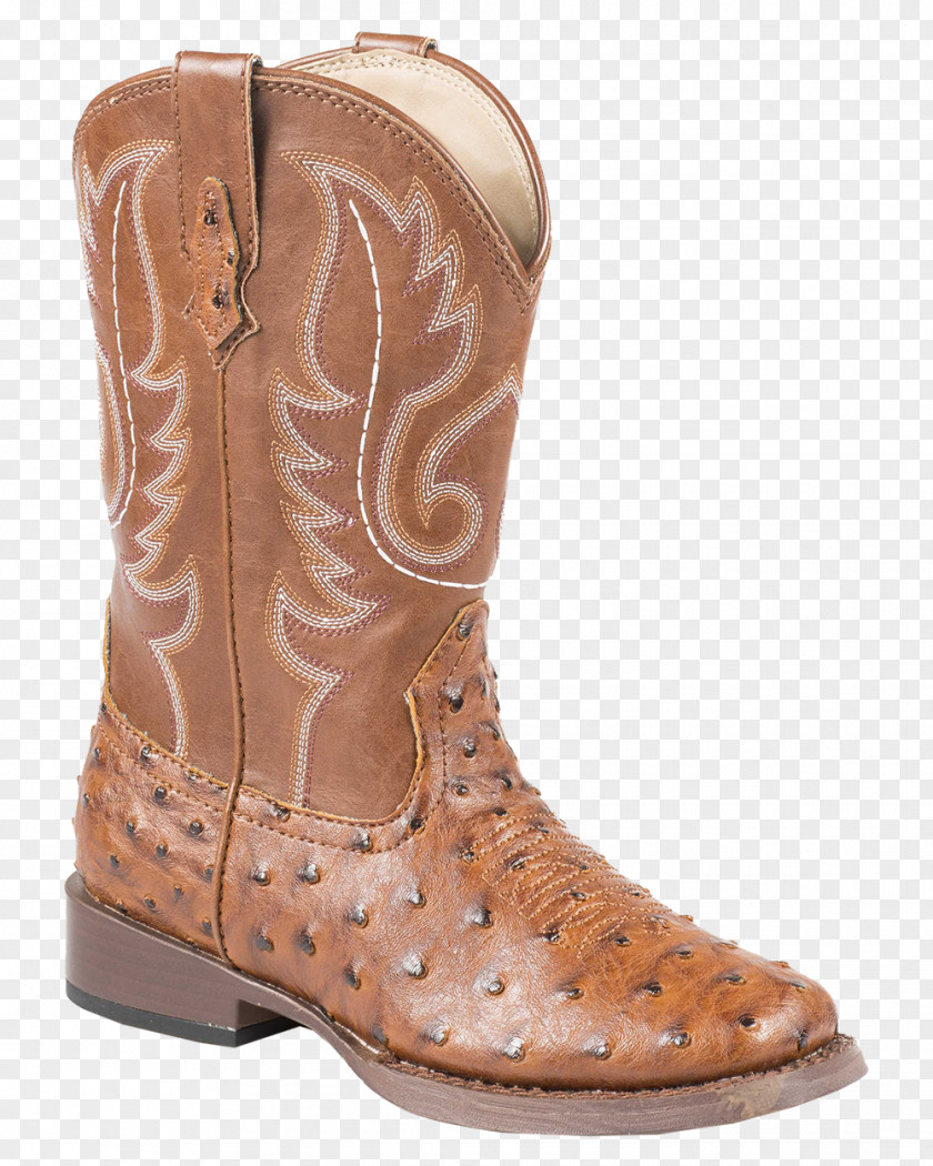 Boot Cowboy Ostrich Leather Western Wear PNG