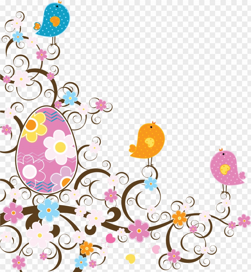 Cartoon Bird Easter Bunny Egg Clip Art PNG