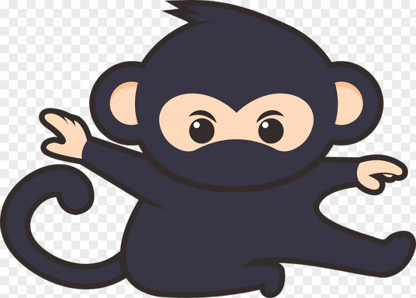 Freefunnyanimatedhd Ninjatō Monkey Cartoon Clip Art PNG