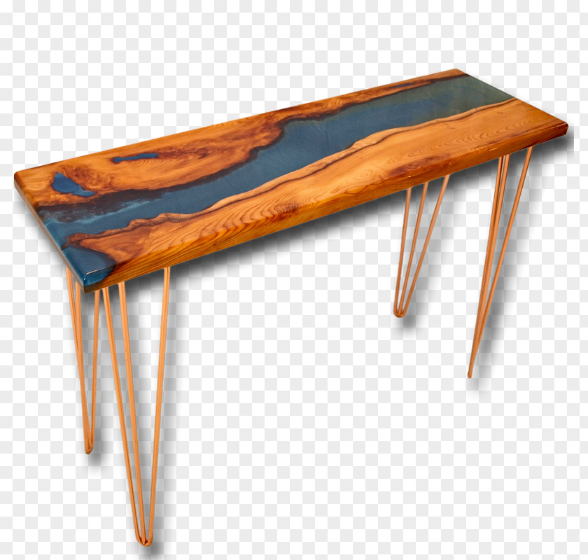 Furniture Table Live Edge Wood Desk PNG