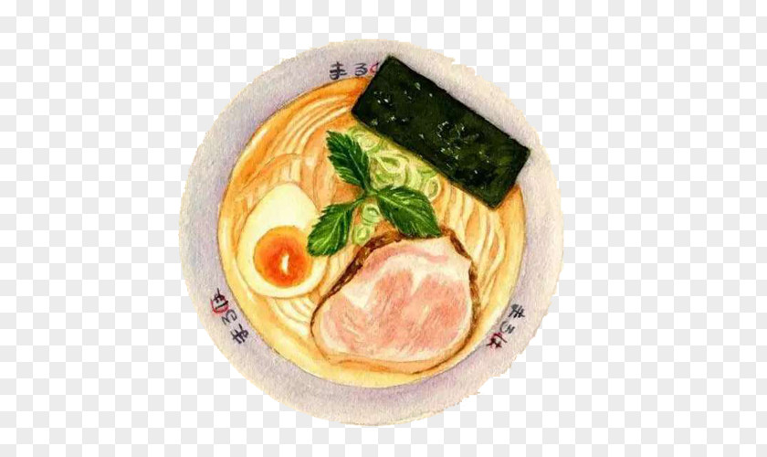 Jinhua Ham Hand Painting Surface Material Picture Ramen Noodle Soup Wonton PNG