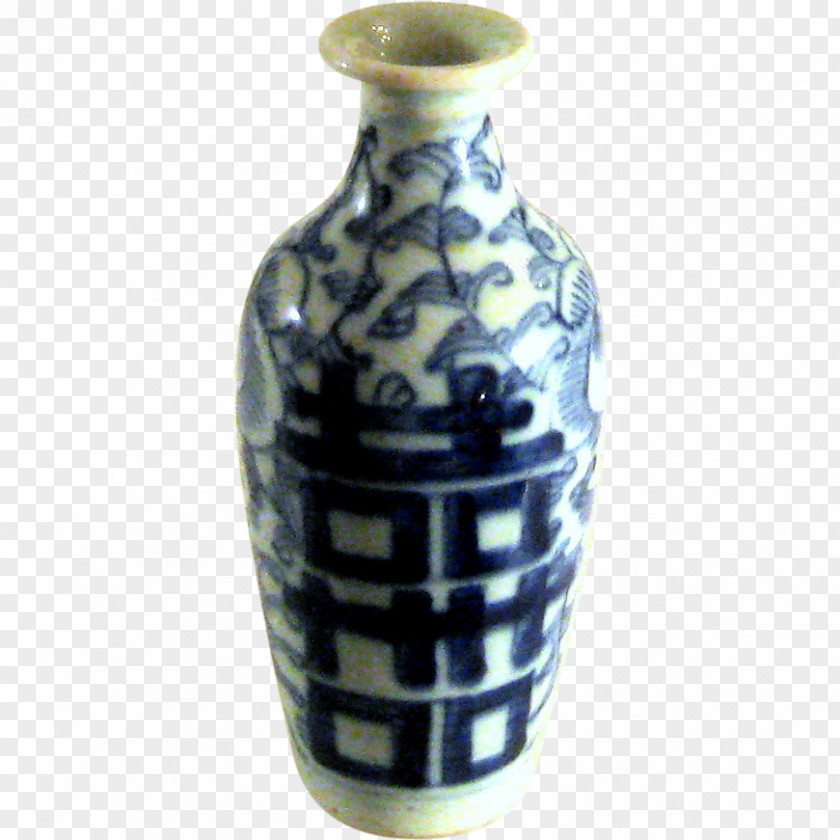 Vase Ceramic Cobalt Blue And White Pottery Porcelain PNG