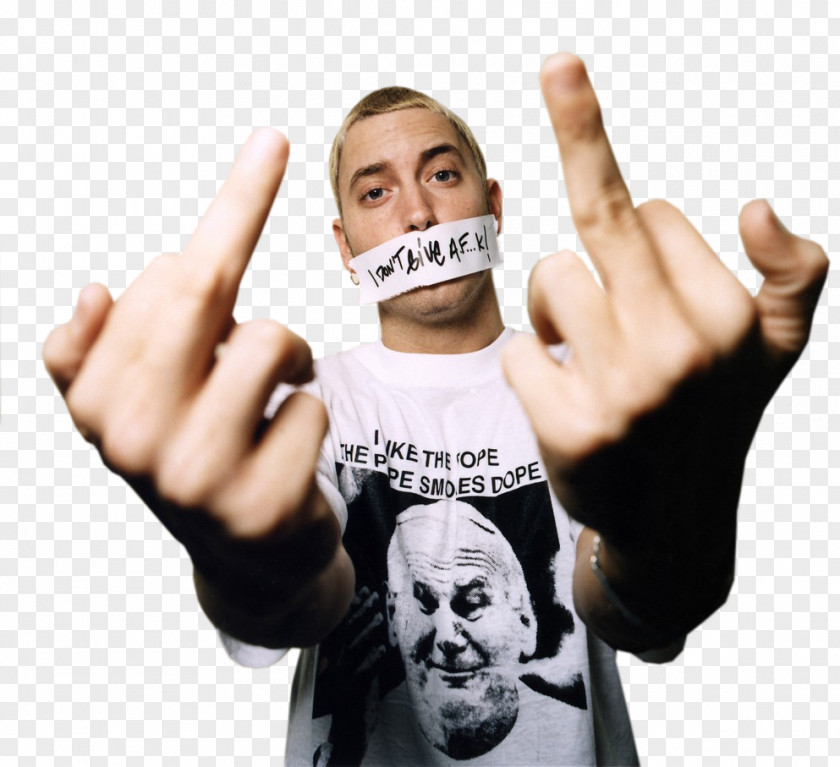 Eminem The Finger Marshall Mathers LP Rapper Middle PNG finger finger, eminem, clipart PNG