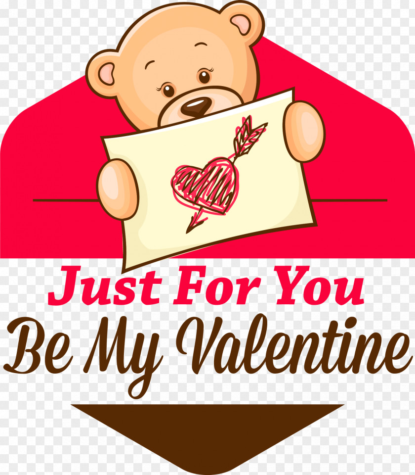 Hand Painted Brown Bear Love Valentine's Day Label Photography Illustration PNG