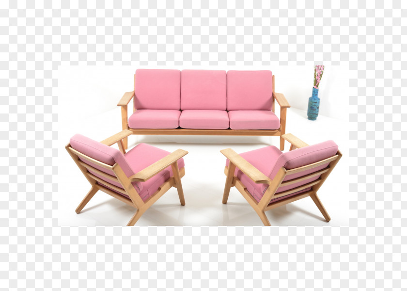 Hans Wegner Chair Couch Pink M PNG