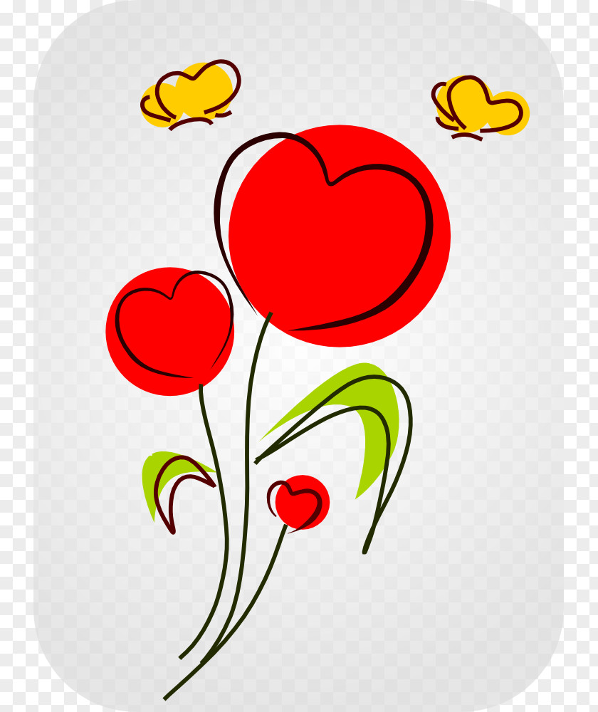 HEART FLOWER Heart Clip Art PNG