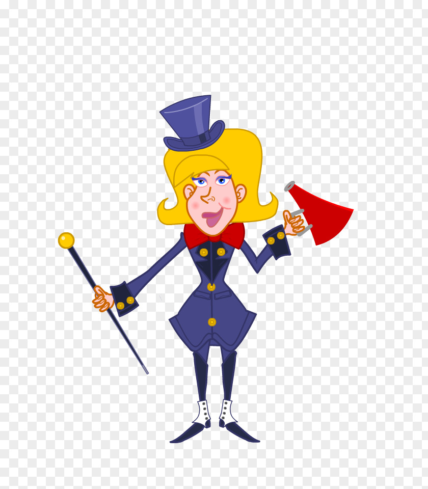 Ring Master Cartoon Headgear Clip Art PNG