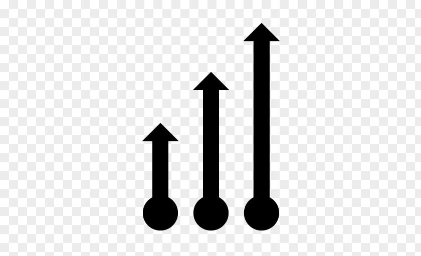 Rising Arrow Chart Symbol PNG