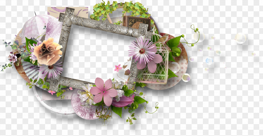 Waterflower Cut Flowers Picture Frames Floral Design PNG