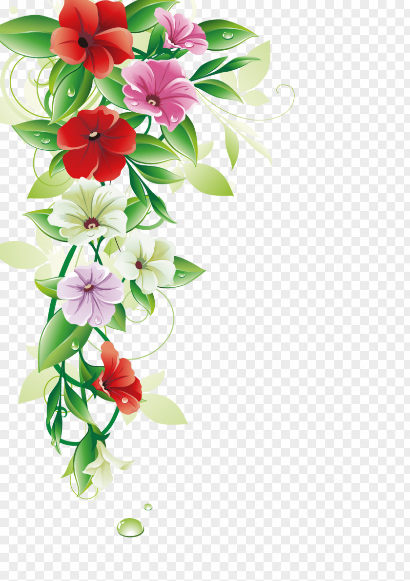 Flower Border Clip Art PNG