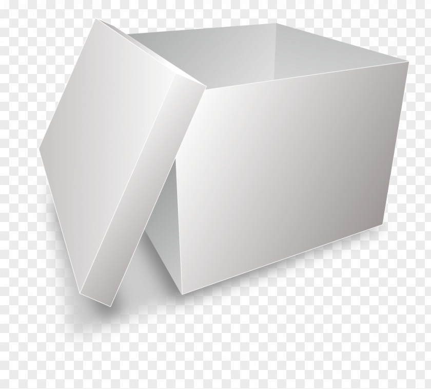 Realistic Vector Cardboard Boxes Open On White Paper Box Computer File PNG