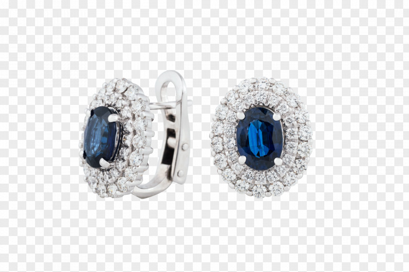 Bliss Trilogy Sapphire Earring Blue Jewellery Diamond PNG