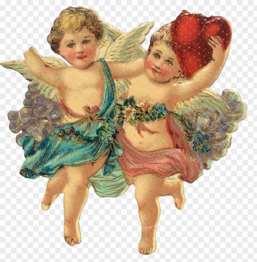 Cupids Valentine's Day Cupid Scrapbooking Craft Antique PNG