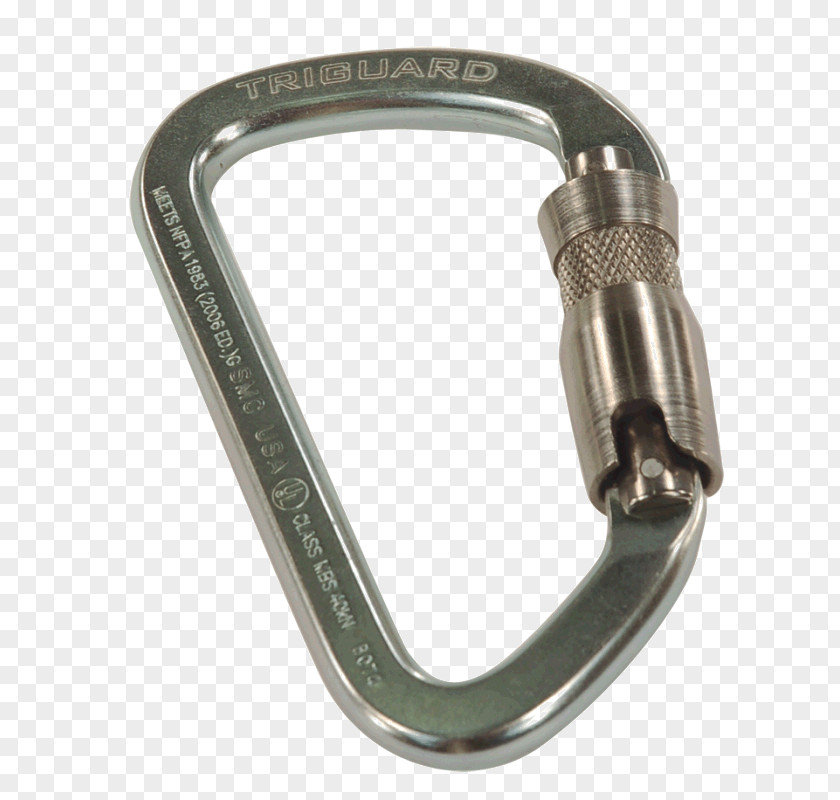 Silver Carabiner PNG