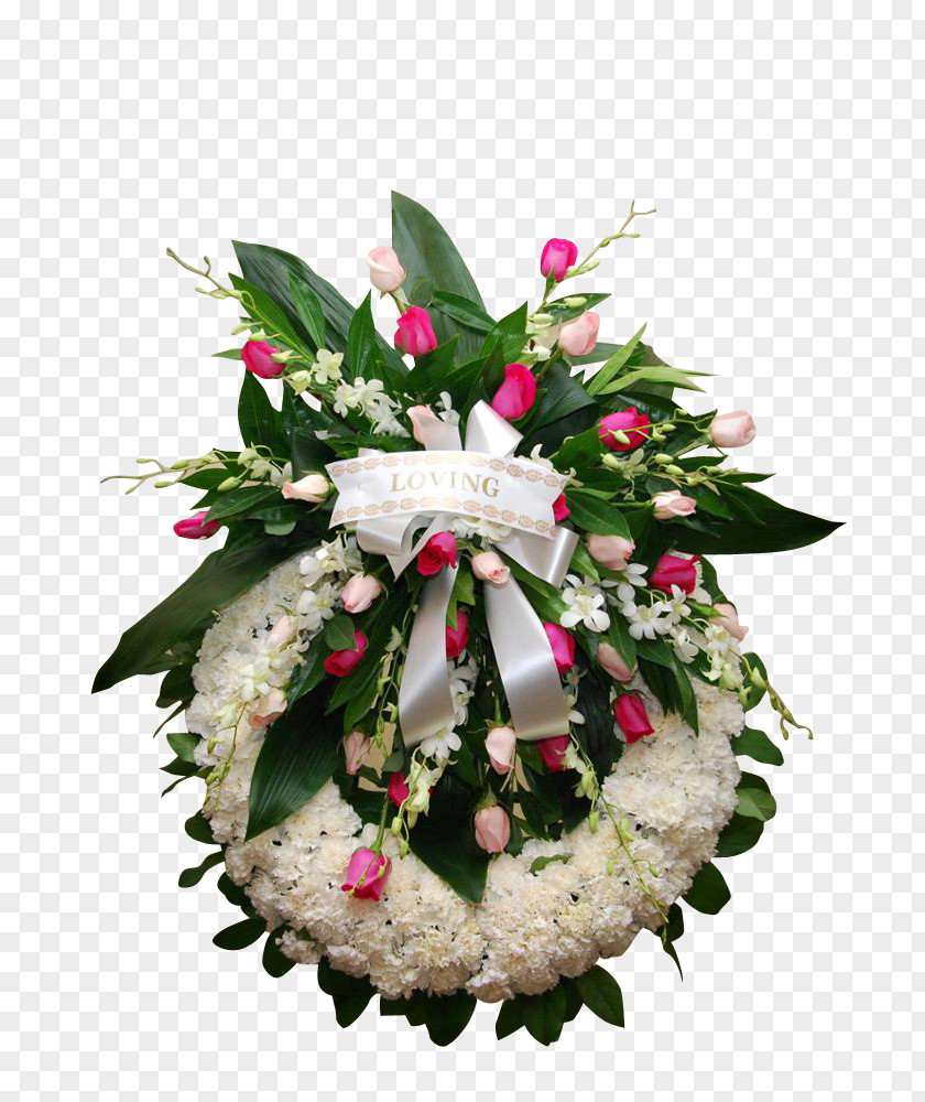 Small Floral Wreaths Design Cut Flowers Christmas Ornament Flower Bouquet PNG